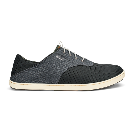 Men OluKai Nohea Moku Men's Boat Shoes - Dark Shadow