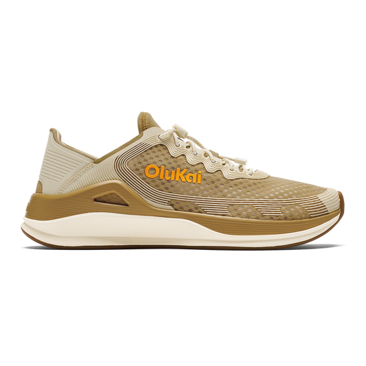 Men OluKai ‘Ahi Men’s Water Boat Shoes - Tan / Tapa