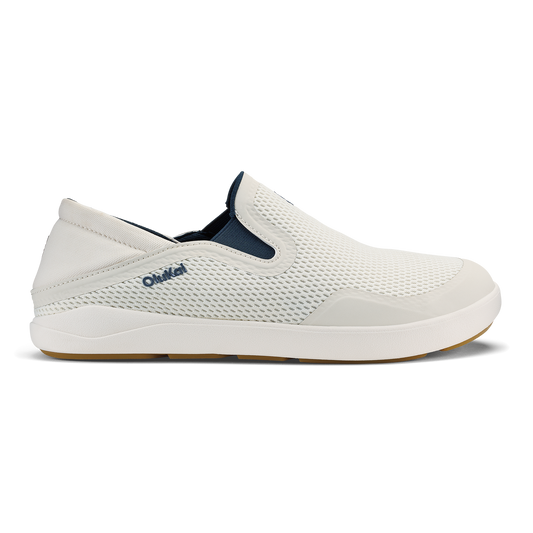 Men|New Arrivals OluKai Moku Slip-on - White Sand / Trench Blue