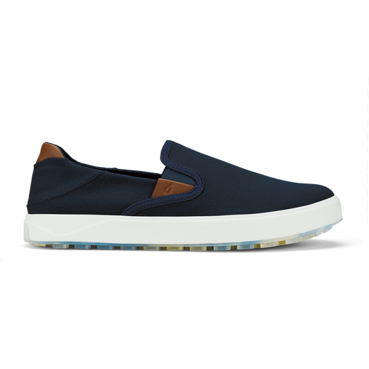 Men OluKai Wai‘alae Slip On Men’s Golf Shoes - Trench Blue