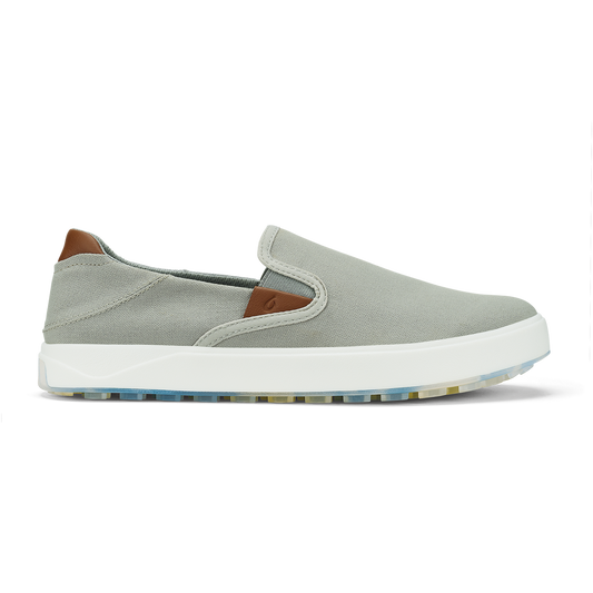 Men OluKai Wai‘alae Slip On Men’s Golf Shoes - Ash