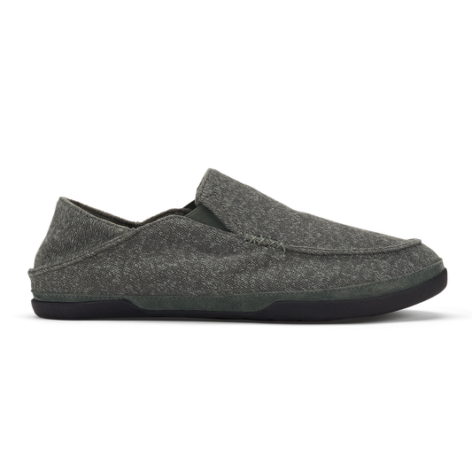 Men OluKai Moloā Hulu Men's Lightweight Slippers - Lava Rock