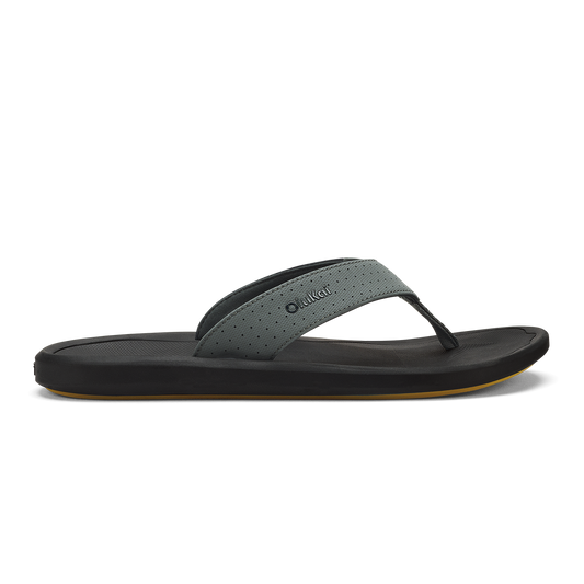 Men OluKai Ki‘i Men’s Water Ready Beach Sandals - Rock / Lava Rock
