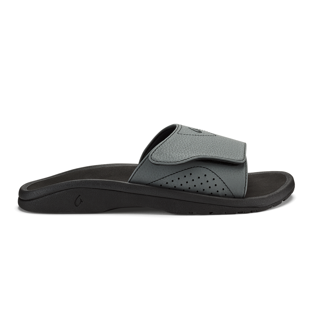 Men|New Arrivals OluKai Nalu Slide - Rock / Black