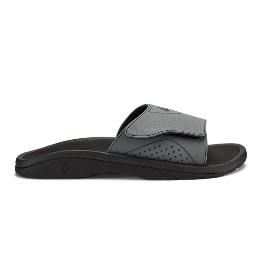 Men|New Arrivals OluKai Nalu Slide - Rock / Black