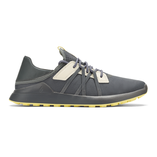 Men OluKai Manele Men’s Breathable Golf Shoes - Rock / Flower