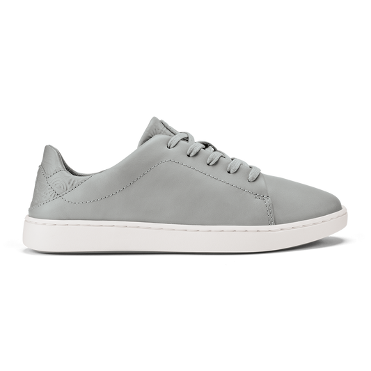 Women OluKai Pehuea Lī ‘Ili Women's Leather Sneakers - Ash