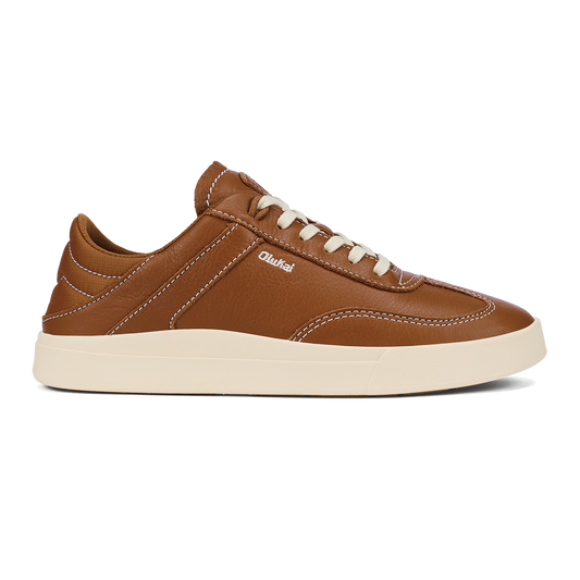 Women OluKai Hā‘upu Women’s Leather Sneakers - Fox