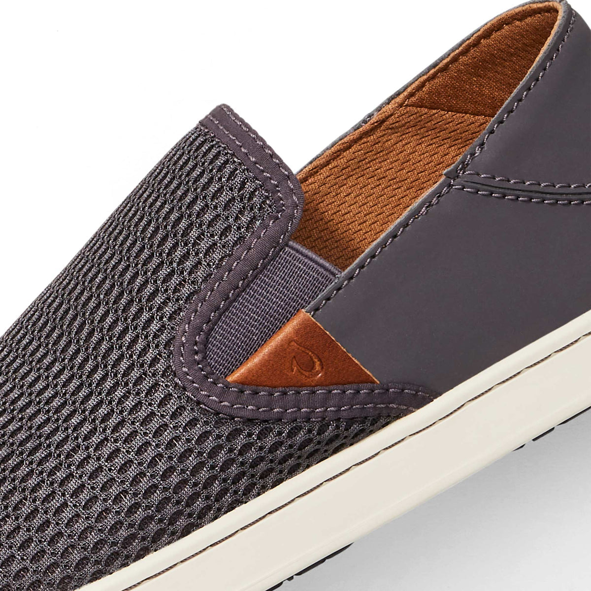 Women OluKai Pehuea Women's Breathable Slip-On Sneakers - Pavement