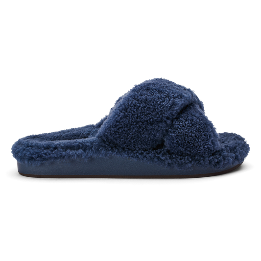 Women OluKai Hila Heu Women’s Slide Slipper Sandals - Moonlit Ocean