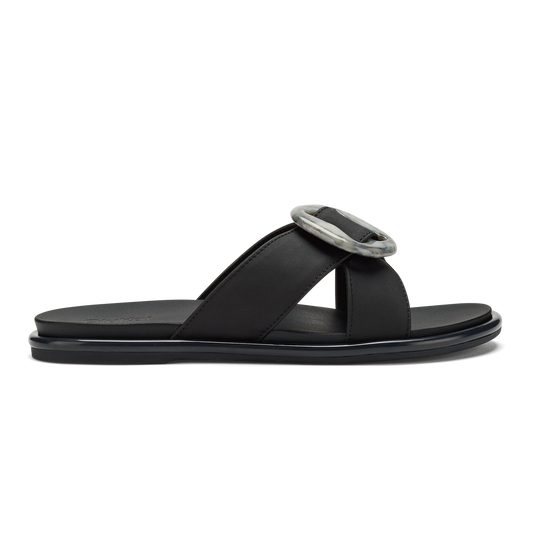 Women OluKai La‘i Slide Women’s Slide Beach Sandals - Lava Rock