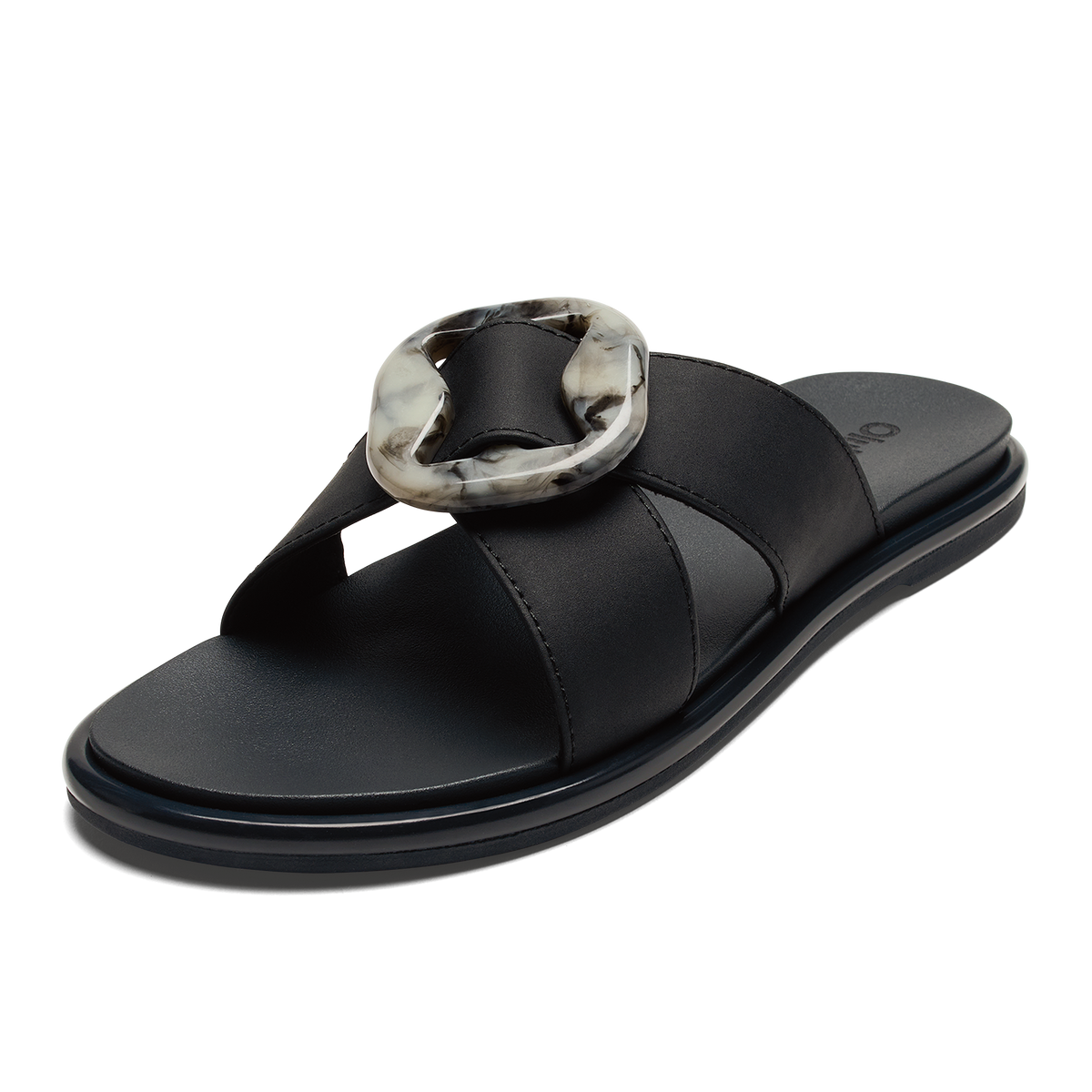 Women OluKai La‘i Slide Women’s Slide Beach Sandals - Lava Rock