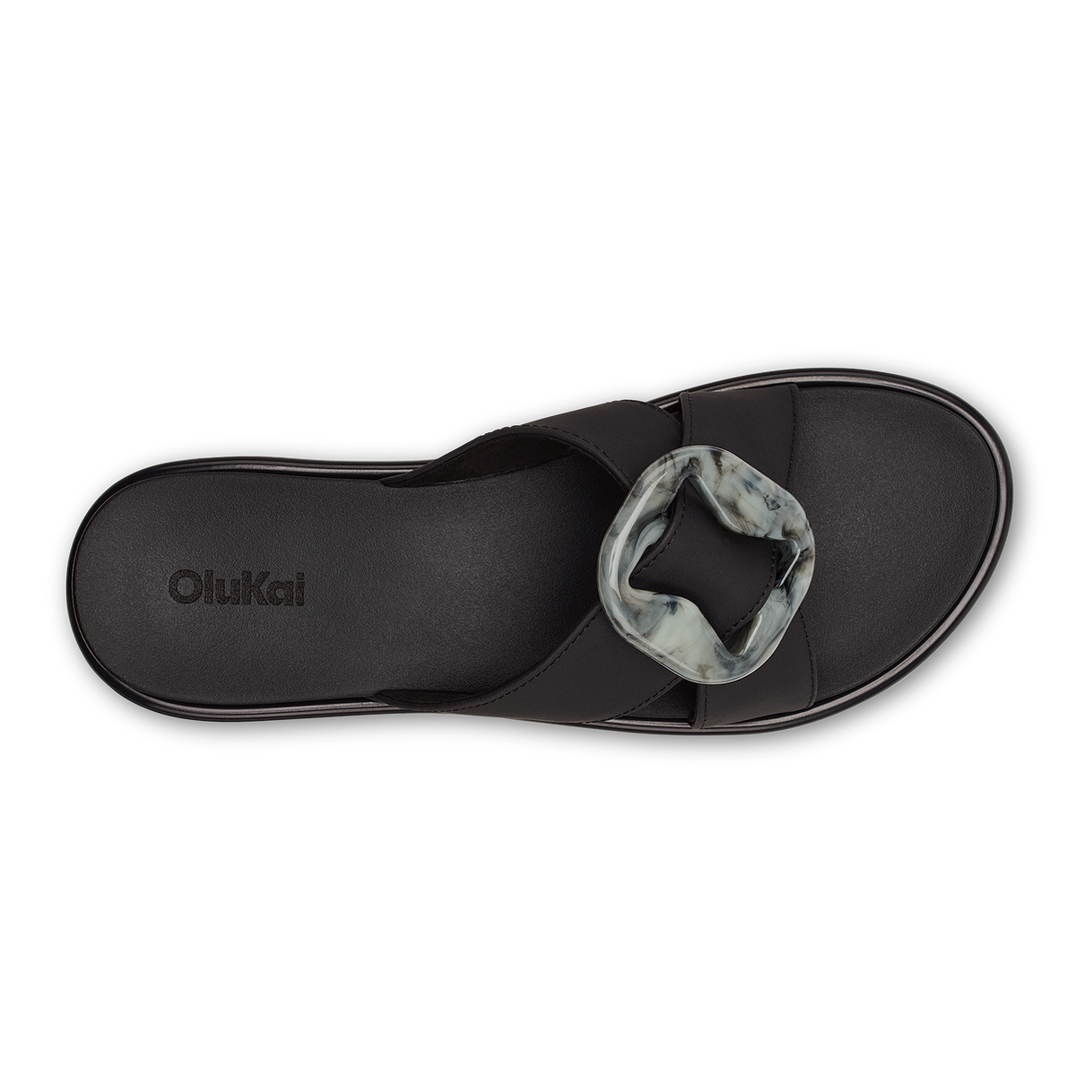 Women OluKai La‘i Slide Women’s Slide Beach Sandals - Lava Rock