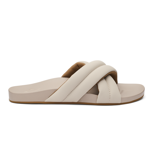 Women OluKai Hila Women’s Beach Slide Sandals - Cloudy