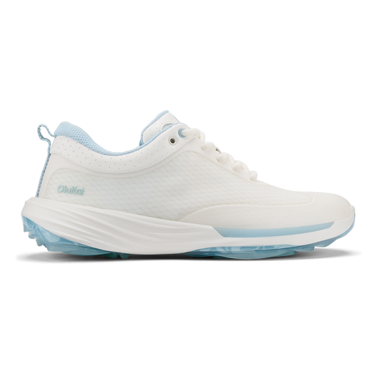 Women OluKai Mākena Women’s Waterproof Golf Shoes - Bright White